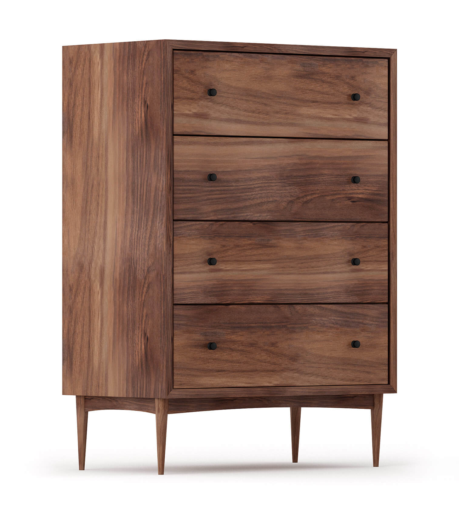 G: Shown in Walnut with black knobs
