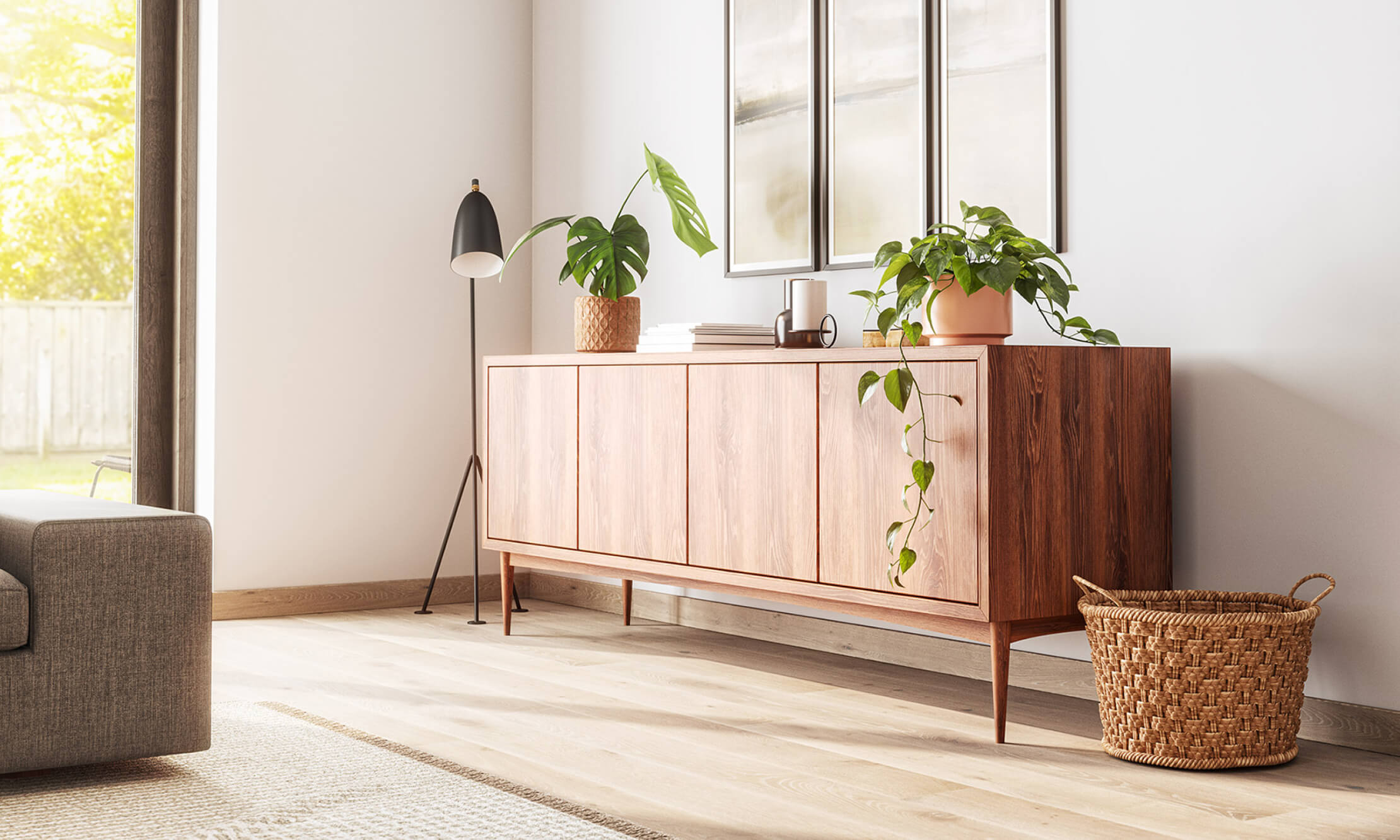Emilia Credenza in walnut