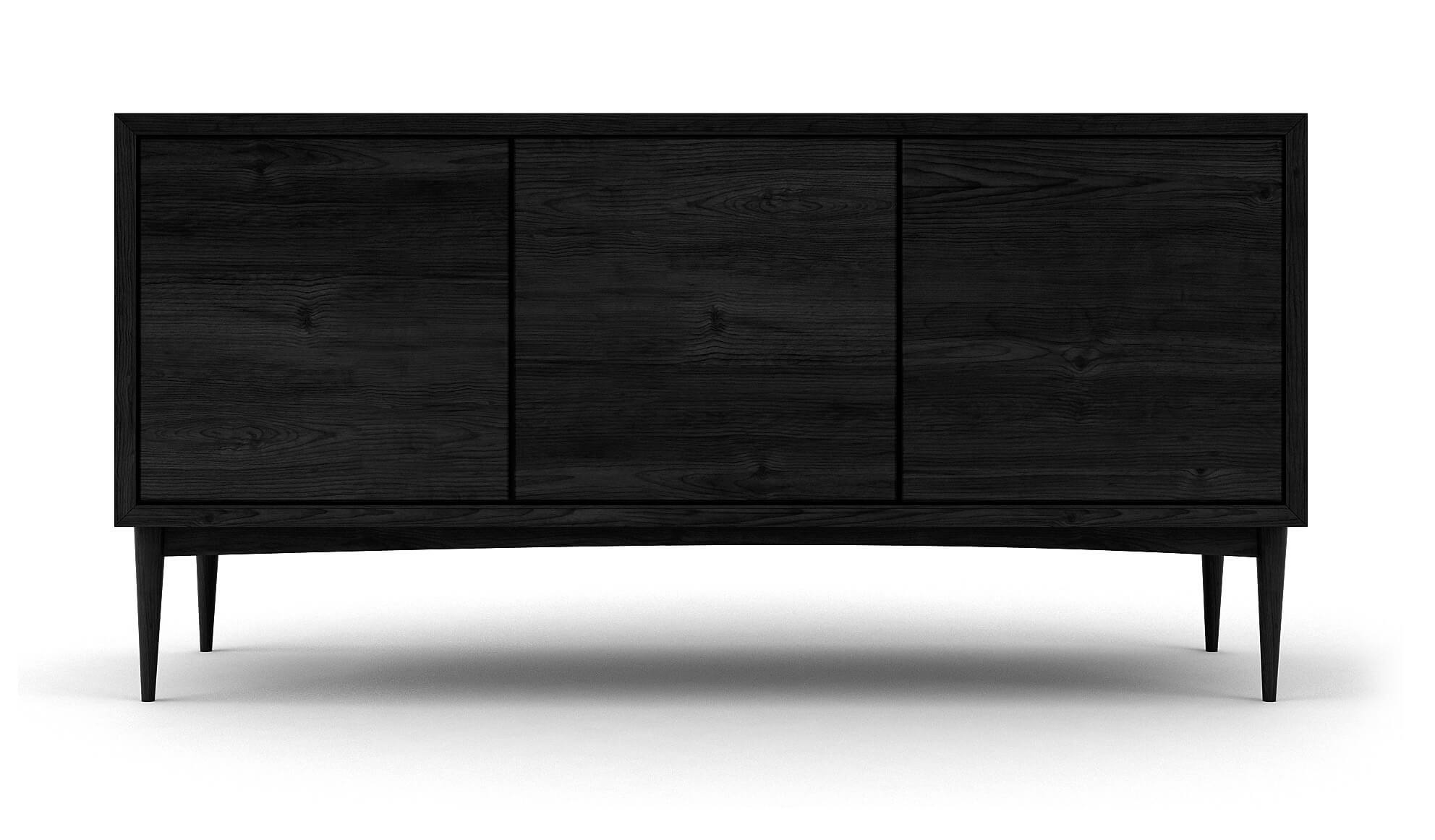 G: Emilia 3-Door Credenza in Black Oak