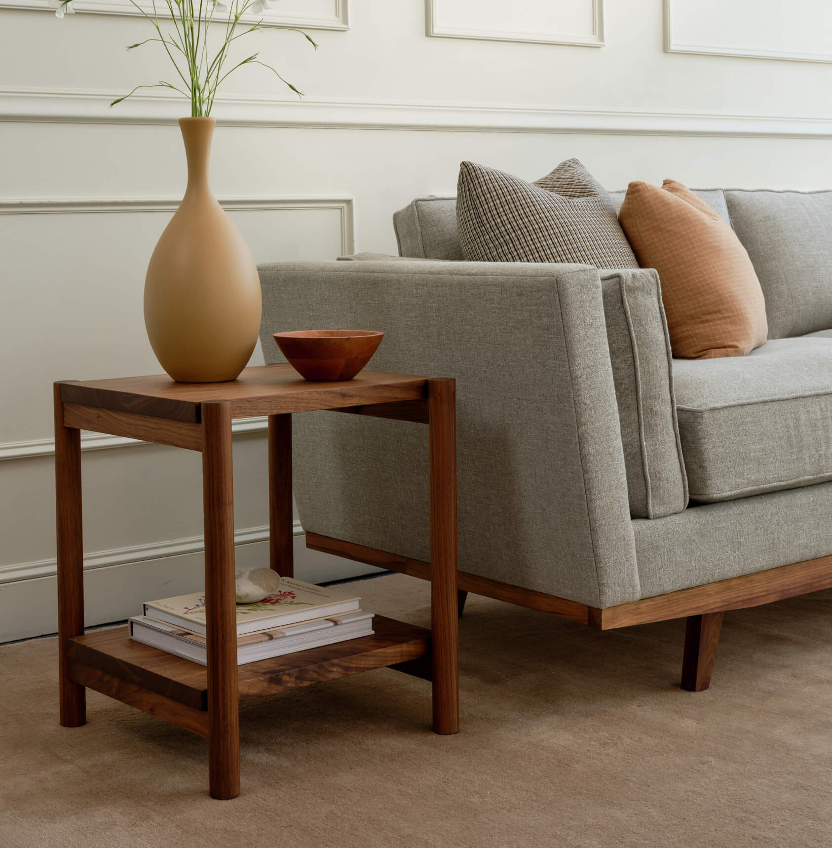 Iris Side Table in Walnut