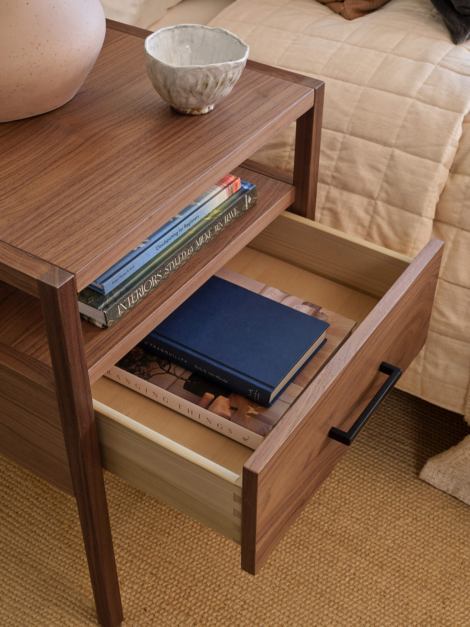 IRL: Palder Nighstand in walnut wood