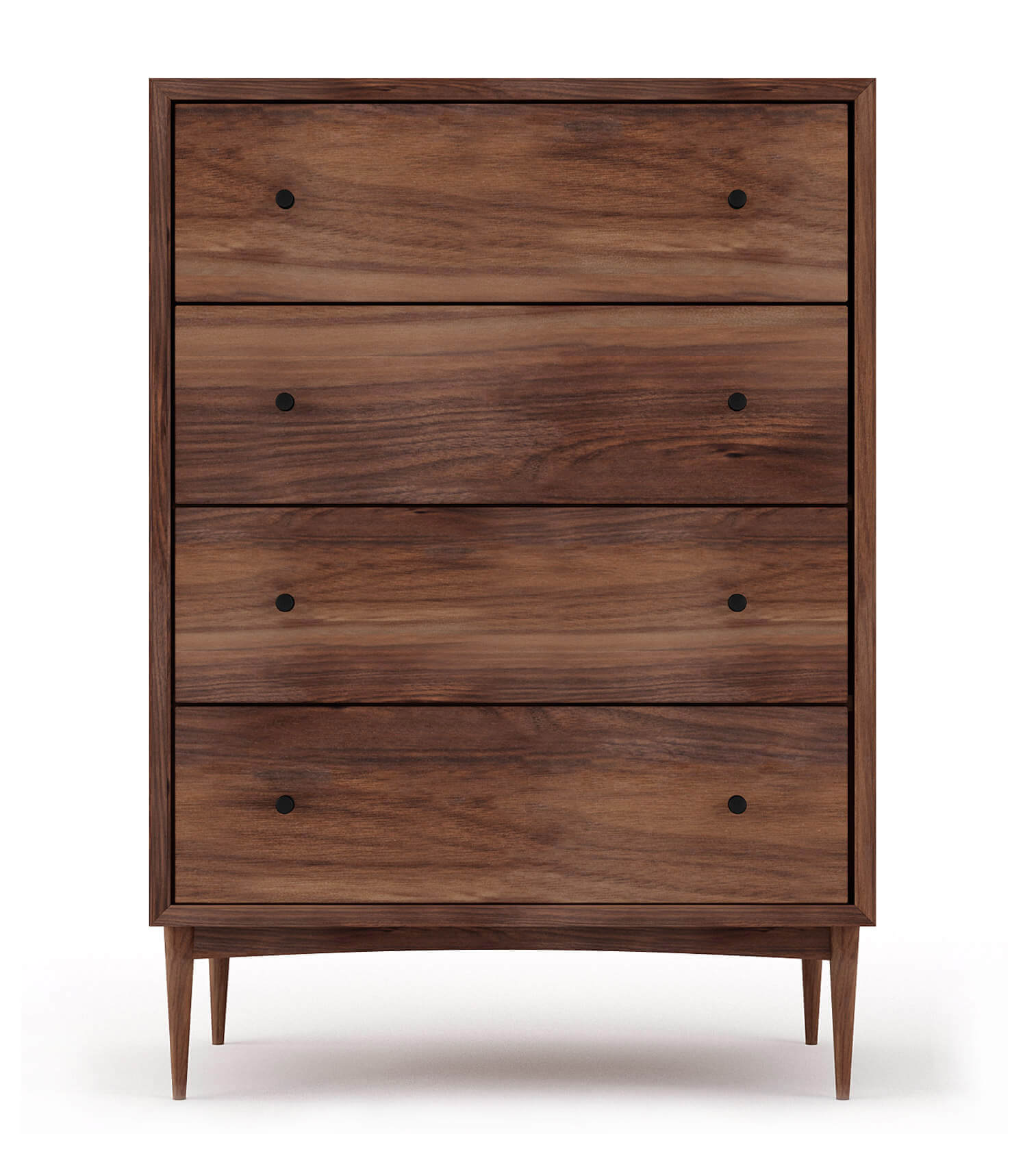 G: Shown in Walnut with black knobs