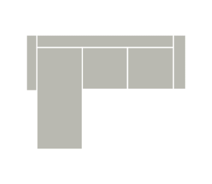 drawing of chaise sectional