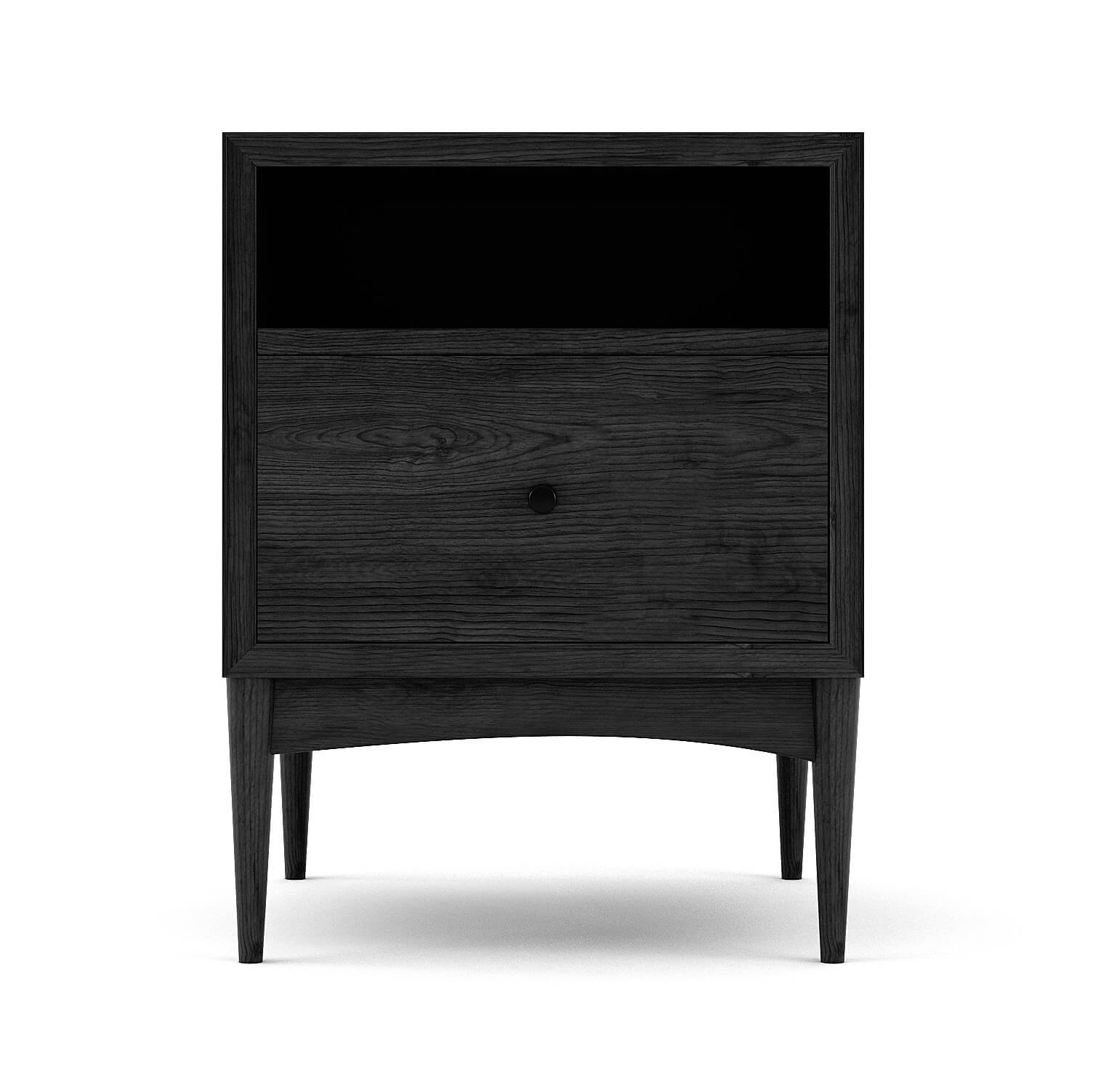 Shown in Black Oak with matte black knob